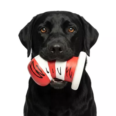 Cat in the Hat Red and White Latex Hat Dog Toy - Image 5