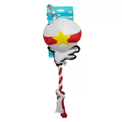 Cat in the Hat Rope Ball Plush Dog Toy - Image 3