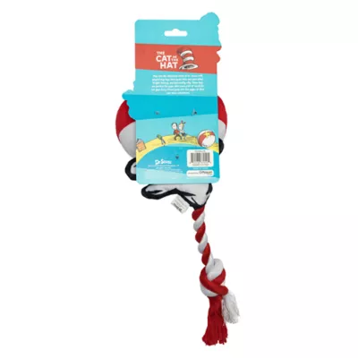 Cat in the Hat Rope Ball Plush Dog Toy - Image 4