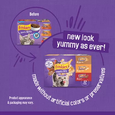 Product Friskies® Meaty Bits Adult Wet Cat Food In Gravy Variety Pack - 12 Ct, 66 Oz