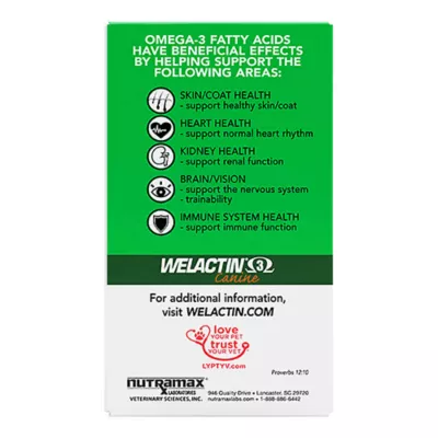 Product Nutramax Welactin Canine Softgels, 120 Count