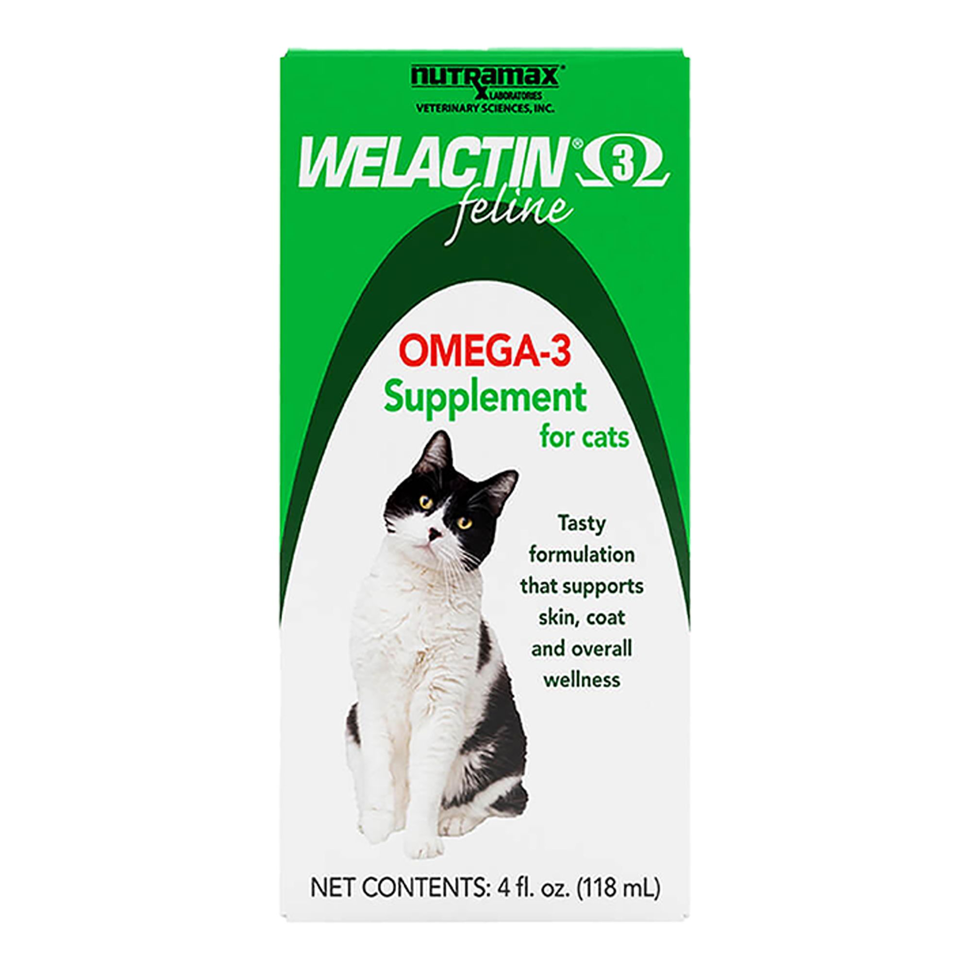 omega neo for cats with protein and l-carnitine 90 tab Nutramax Welactin Feline Omega-3 Supplement for Cats, with DHA and EPA, 4  fl oz