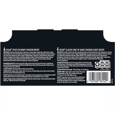 Cesar® Puppy Wet Dog Food - Chicken & Beef 12 Variety Pack 12 ct - Image 8