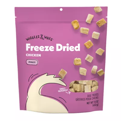 Wiggles & Wags Freeze Dried Chicken Crunchy Dog Treats - Image 1