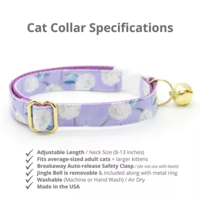 Made By Cleo® Cat Collar - Periwinkle Peony - Image 2