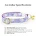 Made By Cleo® Cat Collar - Periwinkle Peony image thumbnail 2