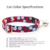 Made By Cleo® Cat Collar - Red White & Bloom image thumbnail 2