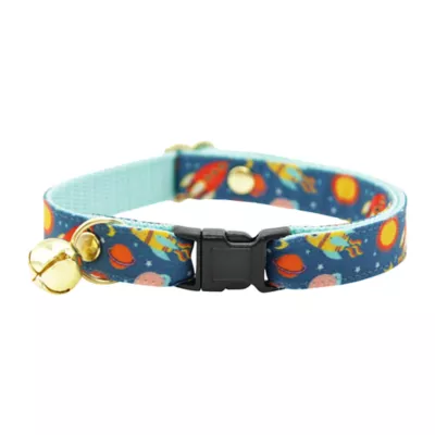 Made By Cleo® Cat Collar - Retro Rockets - Image 1