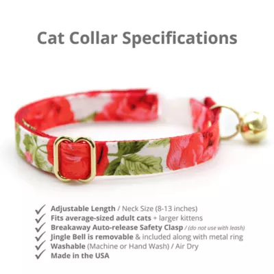 Made By Cleo® Cat Collar - Roses - Image 2