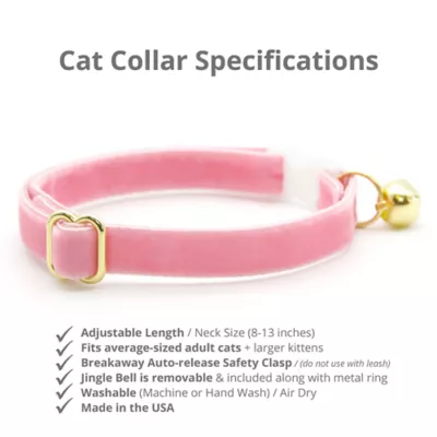 Made By Cleo® Cat Collar - Pink Velvet Ballet - Image 2