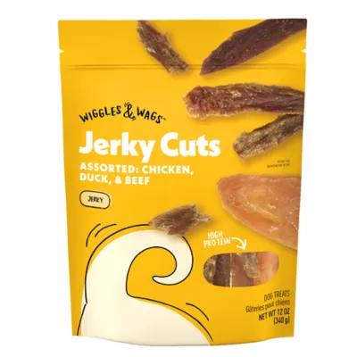 Wiggles & Wags® All Life Stages Jerky Dog Treat - Chicken, Duck, & Beef - Image 1