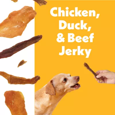 Wiggles & Wags® All Life Stages Jerky Dog Treat - Chicken, Duck, & Beef - Image 3