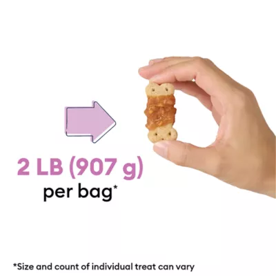Wiggles & Wags® All Life Stages Wrapped Biscuit Dog Treat - Biscuit Wrapped With Chicken Jerky - Image 2