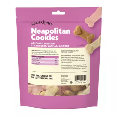 Wiggles & Wags® All Life Stages Cookie Dog Treats - Strawberry, Vanille, & Carob - Image 6