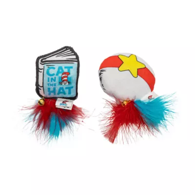 Cat in the Hat Book Ball Cat Toy 2-Pack - Image 1