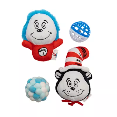 Cat in the Hat Balls Cat Toy 4-Pack - Image 1