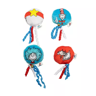 Cat in the Hat Plush Balls Cat Toy 4-Pack - Image 1