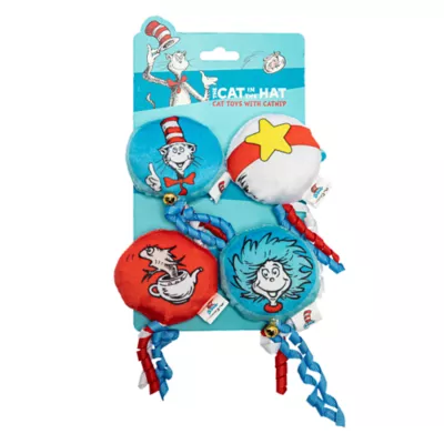 Cat in the Hat Plush Balls Cat Toy 4-Pack - Image 3