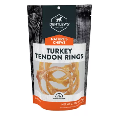 Dentley's® Nature's Chews Adult Dog Chews - Turkey Tendon Rings 6 ct - Image 1