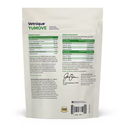 Product Vetnique's YuMOVE Advanced Vet Strength Hip & Joint Soft Chews for Dogs, Savory Seafood Flavor