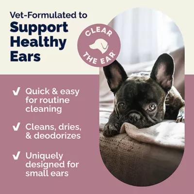 Product Vetnique's OticBliss Dog & Cat Ear Cleaning Wipes for Dirt & Wax Removal, 100 Count