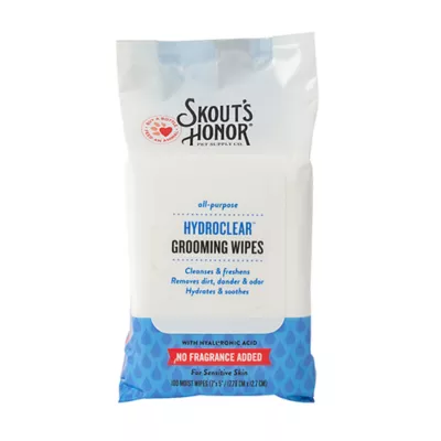 Skout's Honor HydroClear Grooming Wipes, Fragrance-Free 100ct - Image 1