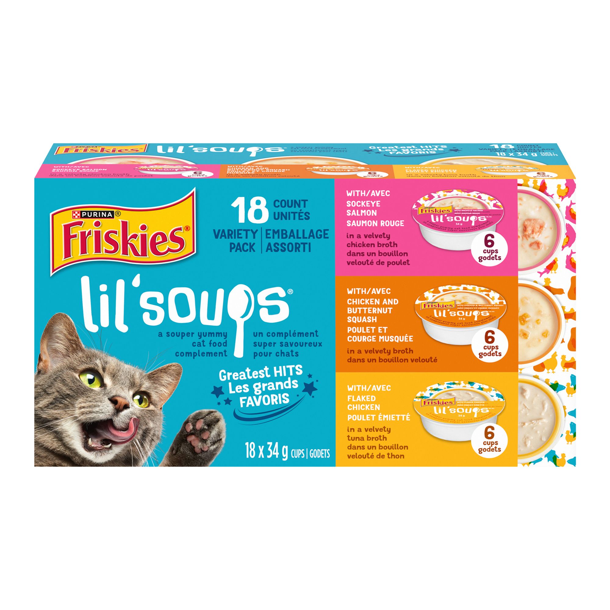 Friskies Lil' Lickables Cat Treats Best Sellers Variety Pack 20pk