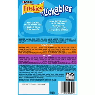 Friskies Lil' Lickables Cat Treats Tuna & Chicken Variety Pack, 10 count - Image 9