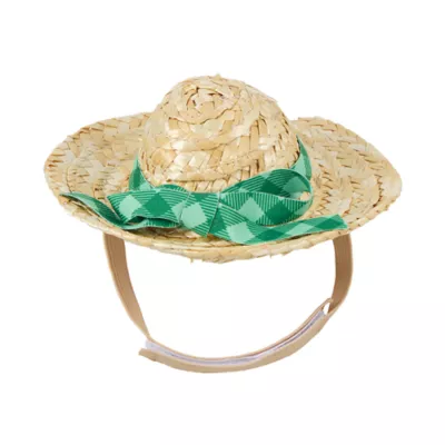 Full Cheeks® Small Pet Straw Hat - Image 1