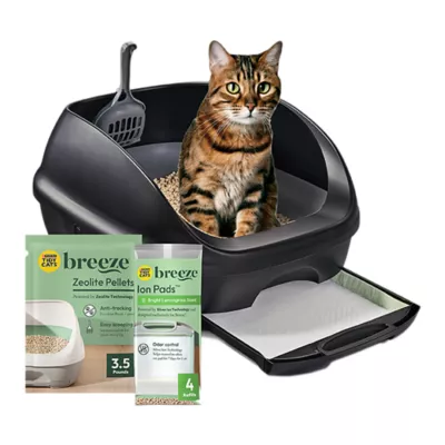 Purina Tidy Cats Breeze Cat Litter Box System Kit with Pellet Cat Litter, Litter Box, and Litter Box - Image 1