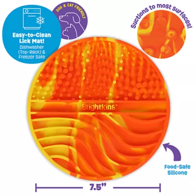 Product Brightkins Tie Dye Round Lick Mat