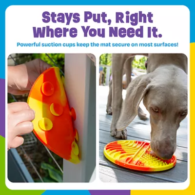 Product Brightkins Tie Dye Round Lick Mat