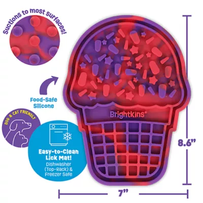 Product Brightkins Tie Dye Ice Cream Lick Mat