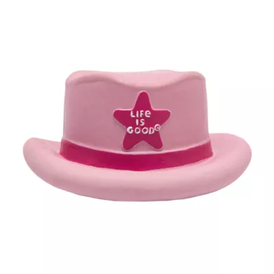Life Is Good Latex Pink Cowboy Hat - Image 1