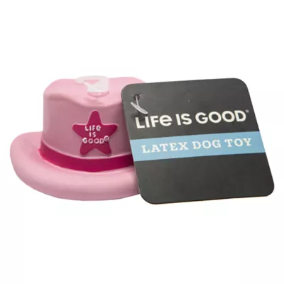Life Is Good Latex Pink Cowboy Hat - Image 3