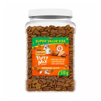 Friskies Party Mix Cat Treats - Original Crunch with Real Chicken, 510 g - Image 1