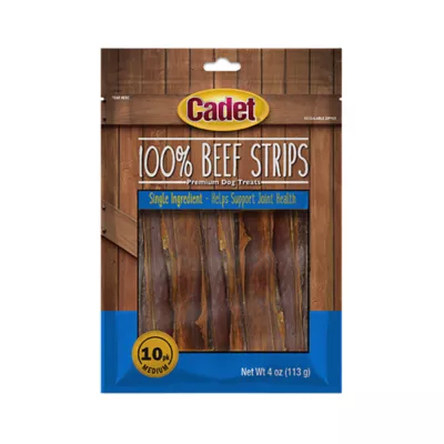 Cadet Adult Dog Chews - 100% Real Beef Strips 4 oz - Image 1