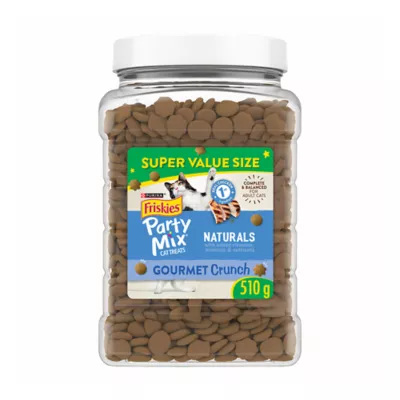 Friskies Party Mix Cat Treats - Naturals Gourmet Crunch with Real Chicken, 510 g - Image 1