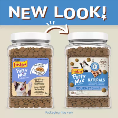Friskies Party Mix Cat Treats - Naturals Gourmet Crunch with Real Chicken, 510 g - Image 2
