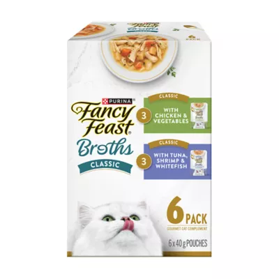 Fancy Feast Broths Classic Collection Variety Pack Cat Food - Image 1