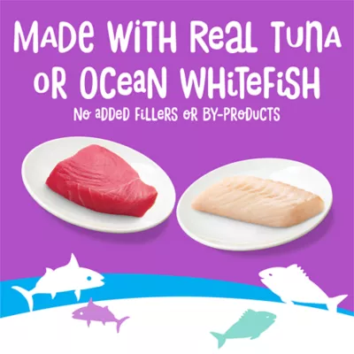 Friskies Lil' Lickables Cat Treats Tuna & Ocean Whitefish Variety Pack, 10 count - Image 2