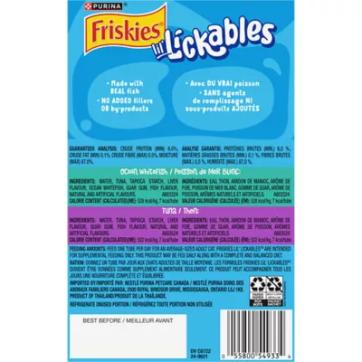 Friskies Lil' Lickables Cat Treats Tuna & Ocean Whitefish Variety Pack, 10 count - Image 9