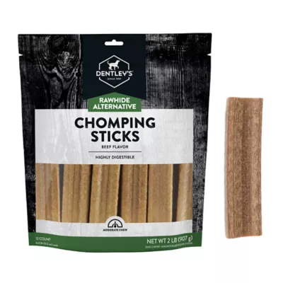 Dentley's® Raw-Hide Alternative Adult Dog Chews - Beef Chomps 12 ct - Image 1