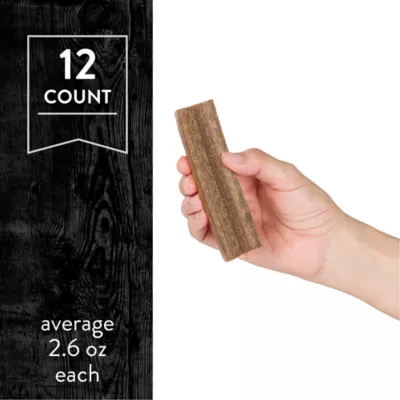 Dentley's® Raw-Hide Alternative Adult Dog Chews - Beef Chomps 12 ct - Image 2