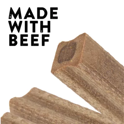Dentley's® Raw-Hide Alternative Adult Dog Chews - Beef Chomps 12 ct - Image 3