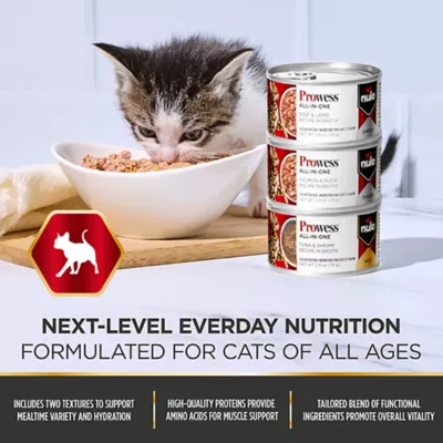 Product Nulo Prowess All-In-One Essentials All Life Stages Wet Cat Food - Natural, Variety Pack, 12 Count