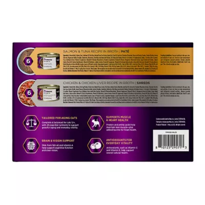 Product Nulo Prowess Mature 12+ Senior Wet Cat Food - Natural, Variety Pack, 12 Count