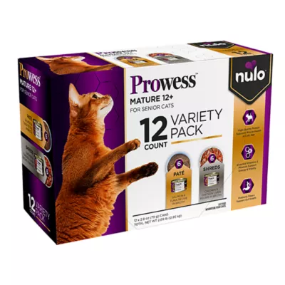 Product Nulo Prowess Mature 12+ Senior Wet Cat Food - Natural, Variety Pack, 12 Count