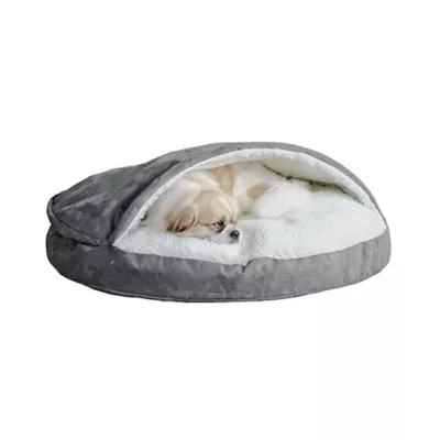 Snoozer Orthopedic Microsuede Round Cozy Cave Dog Bed - Image 1