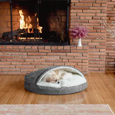 Snoozer Orthopedic Microsuede Round Cozy Cave Dog Bed - Image 2